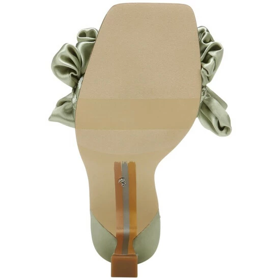 Discount π Sam Edelman π© Women's Kady Silk Ruffle π Dress Mules Natural π - Image 5