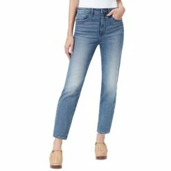 Cheapest ⭐ Sam Edelman 👩 Women's Side-Embroidered Slim Straight-Leg 👖 Jeans Snow Canyon 😍