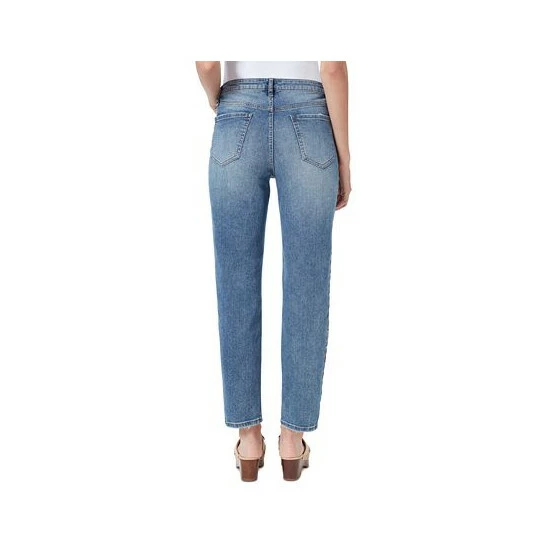 Cheapest β Sam Edelman π© Women's Side-Embroidered Slim Straight-Leg π Jeans Snow Canyon π - Image 2