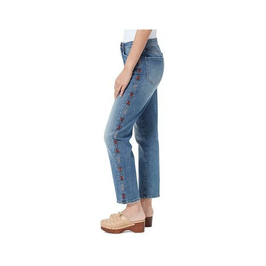 Cheapest β Sam Edelman π© Women's Side-Embroidered Slim Straight-Leg π Jeans Snow Canyon π - Image 3