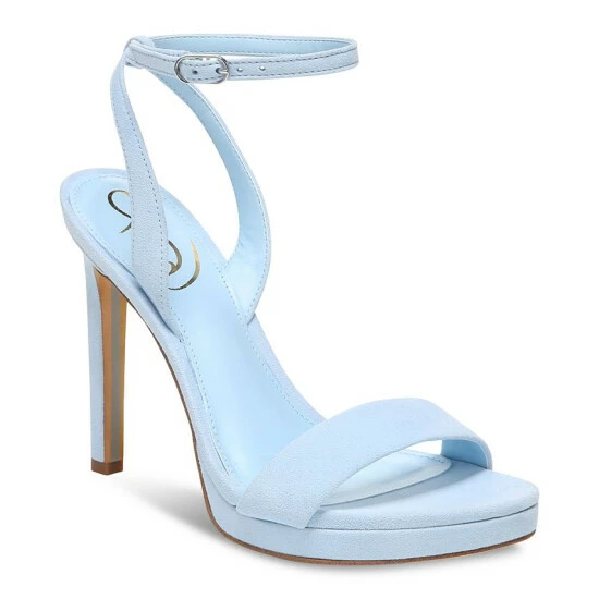 Best deal βοΈ Sam Edelman π© Women's Jade Two-Piece Platform π©΄ Sandals Riveria Blue π§¨