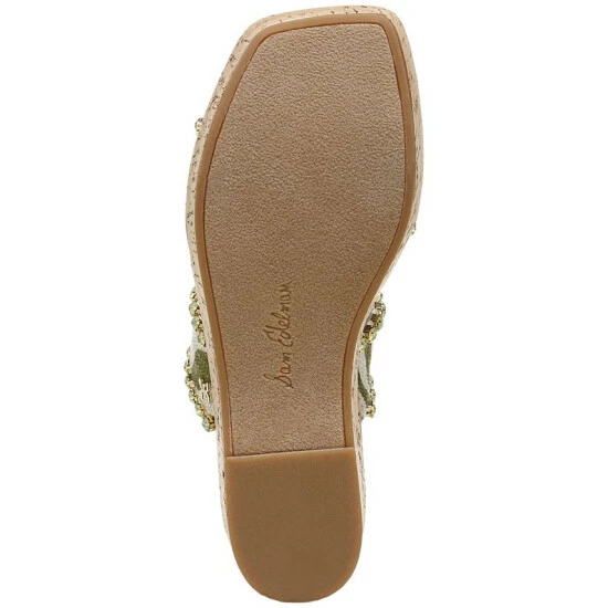 Discount π₯ Sam Edelman π© Women's Angelina Platform Wedge Slide π©΄ Sandals Soft Fern / Natural π - Image 5