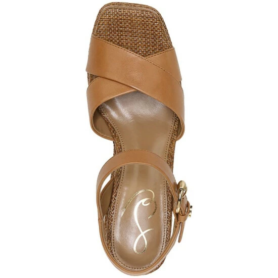 Best Pirce βοΈ Sam Edelman π© Women's Trianna Platform Wedge π©΄ Sandals Light Cuoio Brown β - Image 4