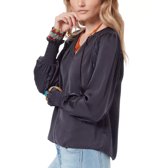 Wholesale β€οΈ Sam Edelman Varick V-Neck Ruffle Sleeve Blouse Shifting Sand π - Image 4