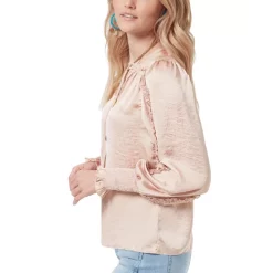 Budget ✔️ Sam Edelman Layla Solid Long Sleeve Poplin Cuff Top Charcoal 👍