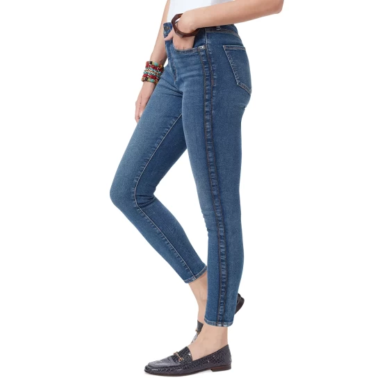 Best deal β¨ Sam Edelman π© Women's Side-Stitched High Rise Skinny Ankle π Jeans Lived In 𧨠- Image 4