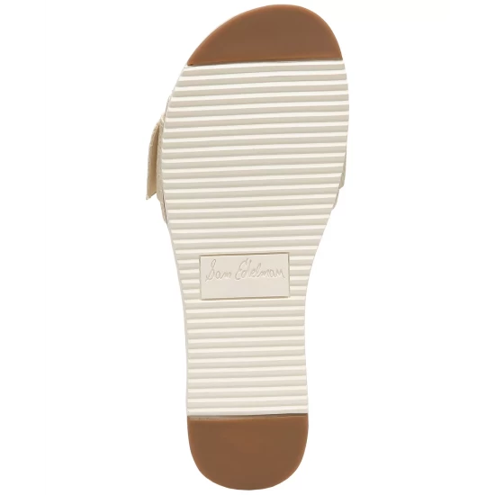 Wholesale π Sam Edelman π© Women's Lenora Soft Volume Ankle Tie π©΄ Sandals Natural Glam Linen π - Image 5