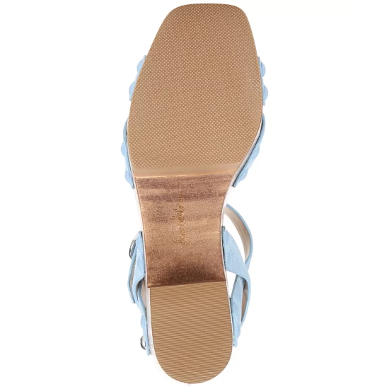 Best Sale π Sam Edelman π© Women's Josefine Platform Wedge π©΄ Sandals Sky Blue βοΈ - Image 6