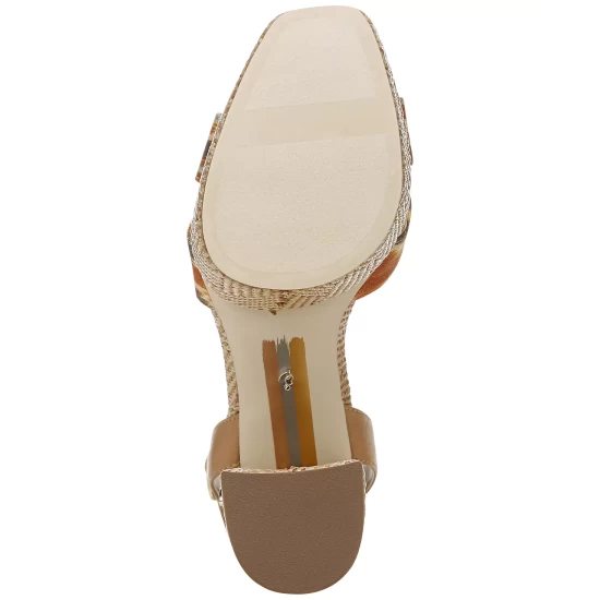 New π Sam Edelman Wilson Ankle-Strap Block-Heel π©΄ Sandals Tide Blue Suede βοΈ - Image 4