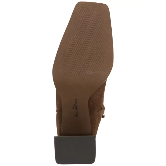 Wholesale π Sam Edelman π© Women's Ivette Block-Heel Square Toe Booties Olive Taupe π₯ - Image 7