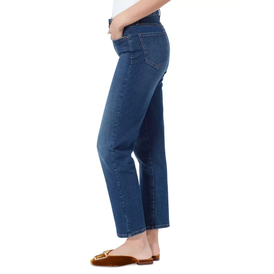 Best Sale β Sam Edelman High Rise Distressed Straight Leg π Jeans Blue Pond β - Image 5