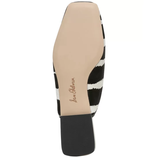 Hot Sale π Sam Edelman π© Women's Lavina Buckle Mules Black Ivory π₯ - Image 7