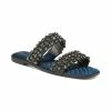 Top 10 🤩 Sam Edelman 👩 Women's Ezel Studded Flat 🩴 Sandals Peacock Blue 🔔