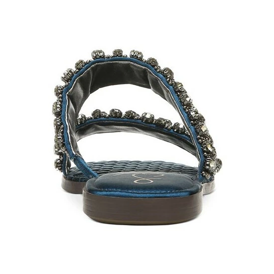 Top 10 π€© Sam Edelman π© Women's Ezel Studded Flat π©΄ Sandals Peacock Blue π - Image 3