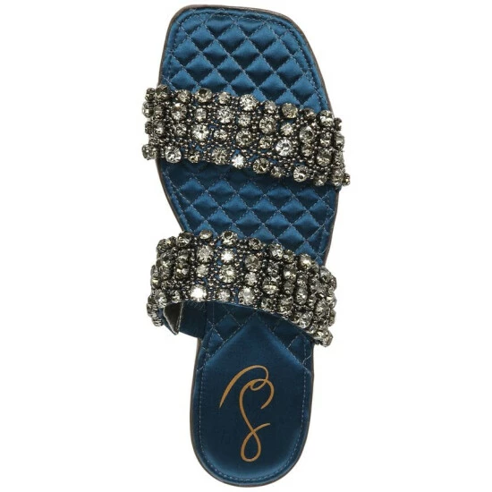 Top 10 π€© Sam Edelman π© Women's Ezel Studded Flat π©΄ Sandals Peacock Blue π - Image 4