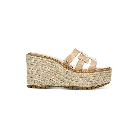 Hot Sale π Sam Edelman π© Women's Laine Espadrille Platform Wedge π©΄ Sandals Light Cuoio Brown π₯ - Image 2