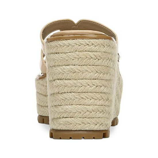 Hot Sale π Sam Edelman π© Women's Laine Espadrille Platform Wedge π©΄ Sandals Light Cuoio Brown π₯ - Image 3