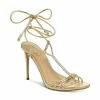 Budget 🤩 Sam Edelman 👩 Women's Safiya Strappy 👗 Dress 🩴 Sandals Gold Leaf 🥰