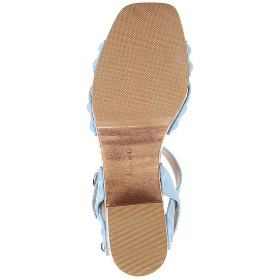 Best Sale π Sam Edelman π© Women's Josefine Platform Wedge π©΄ Sandals Sky Blue βοΈ - Image 5