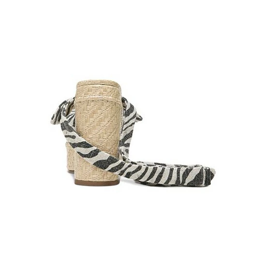Buy π Sam Edelman π© Women's Tula Ankle-Tie Platform Wedge π©΄ Sandals Black And Natural π₯° - Image 3