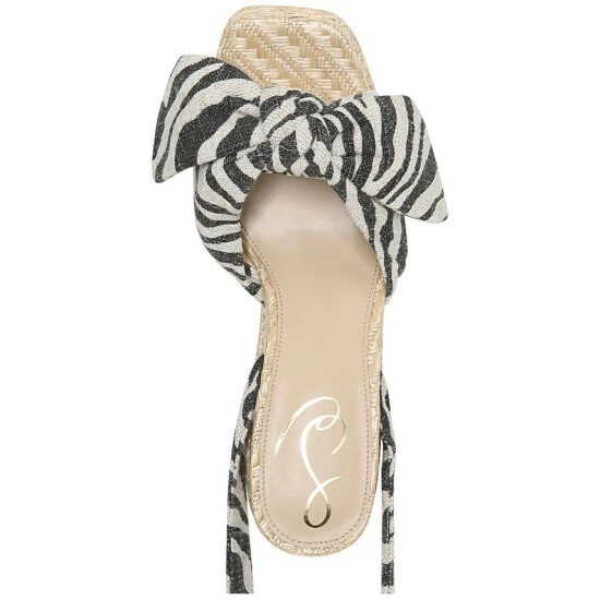 Buy π Sam Edelman π© Women's Tula Ankle-Tie Platform Wedge π©΄ Sandals Black And Natural π₯° - Image 4