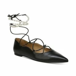 Cheapest 🔔 Sam Edelman 👩 Women's Winslet Lace-Up Flats Black ⭐