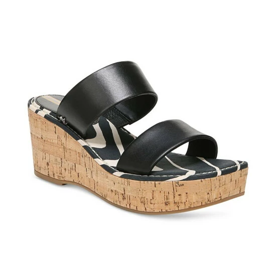 New βοΈ Sam Edelman π© Women's Alissa Wedge π©΄ Sandals Black π