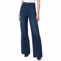 Discount 🎉 Sam Edelman 👩 Women's Codie High Rise Wide-Leg 👖 Jeans Lake Front 🛒