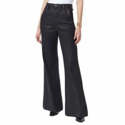 Discount 🎉 Sam Edelman 👩 Women's Cotton High-Waisted Flared 👖 Jeans Black ❤️