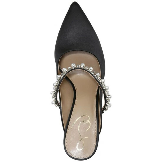 Outlet β Sam Edelman π© Women's Hyland Embellished Evening Mules Deep Sapphire Velvet π - Image 4