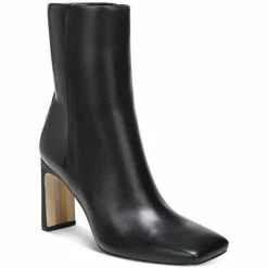 Hot Sale ⌛ Sam Edelman 👩 Women's Anika Square-Toe Booties Black 🤩