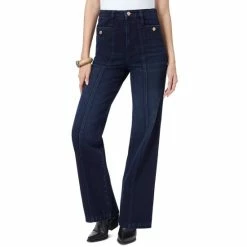 Cheap 🎁 Sam Edelman 👩 Women's Codie High-Rise Wide-Leg 👖 Jeans Huntington 🧨
