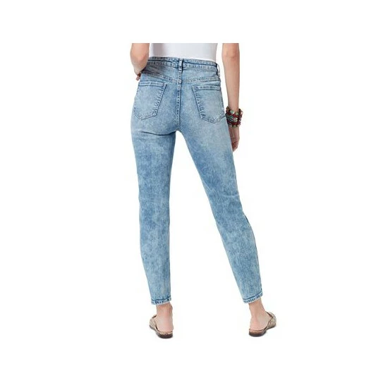 Best Sale β Sam Edelman High Rise Distressed Straight Leg π Jeans Blue Pond β - Image 2