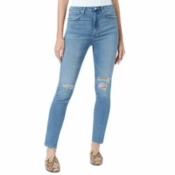 Discount 🎉 Sam Edelman 👩 Women's High-Rise Ripped Skinny 👖 Jeans Black 😍