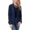 Cheapest ❤️ Sam Edelman Margot Single Breasted Extended Jean Jacket Atlantic 🎉