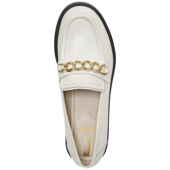 Cheap π Sam Edelman π© Women's Taelor Chained Lug-Sole Loafers Modern Ivory π - Image 4