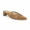 Outlet 🎁 Sam Edelman 👩 Women's Snyder Mesh Mules Light Cuoio Brown 🔥