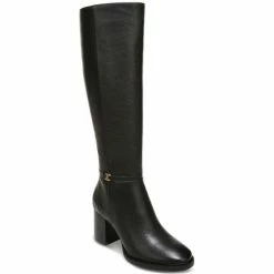 Outlet 🥰 Sam Edelman 👩 Women's Elsy Tall Block-Heel 🥾 Boots Black 😉