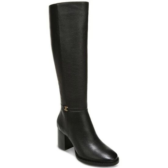 Outlet π₯° Sam Edelman π© Women's Elsy Tall Block-Heel π₯Ύ Boots Black π