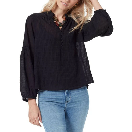 Wholesale π Sam Edelman π© Women's Emmeline Smocking-Trimmed Blouse Black π