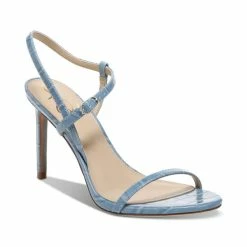 Best Pirce 🔥 Sam Edelman 👩 Women's Doran Strappy Stiletto 👗 Dress 🩴 Sandals Gold Leaf Metallic 💯